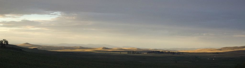 Evening light on back-country Cooma NSW, Australia